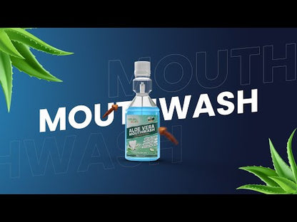 Nature Sure Aloe Vera Mouthwash with Neem and Clove Ayurvedic Formula for Oral Health in Men, Women & Kids