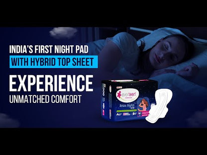 Watch this video to learn about everteen Relax Nights Ultra Sanitary Pads enriched with neem and safflower - India's first overnight pads with hybrid top sheet - everteen-neud.com